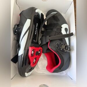 Peloton Black and Red Cycling Shoes